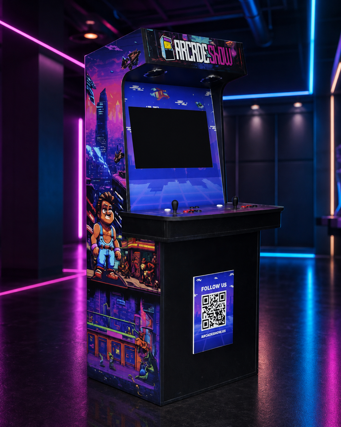Handcrafted arcade cabinet